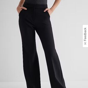 Black Express Editor Wide-leg Pants